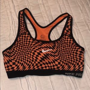 COPY - Nike orange and black sports bra